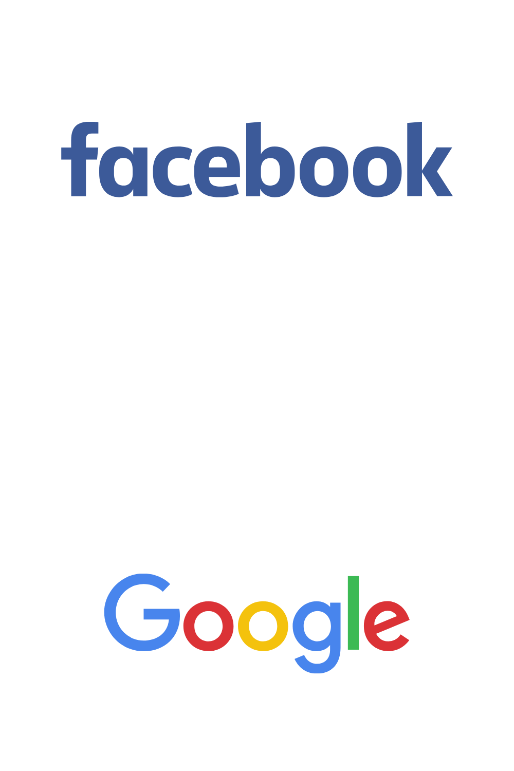 facebook, instagram, google